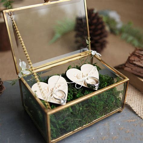 metal wedding ring box|cute wedding ring boxes.